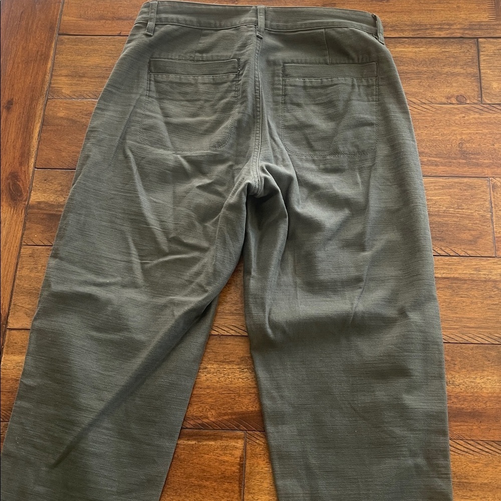 J Crew factory Cotton Camp Pants Green Blue size 28P - Picture 7 of 16